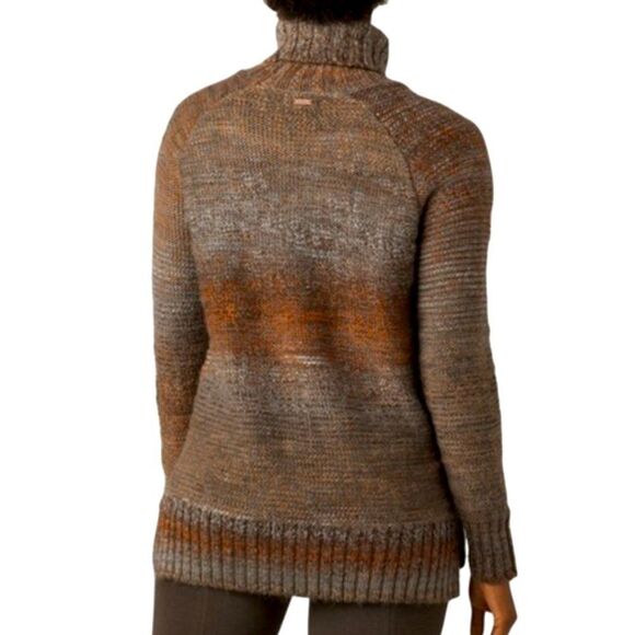 Prana NWT Cozy Brown Turtleneck Sweater autumn rein tonic sweater XS - Picture 2 of 9